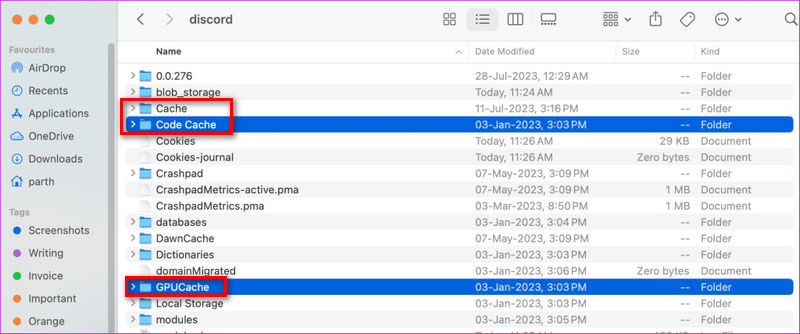 clear discord cache on mac