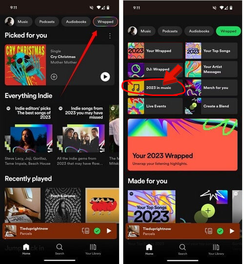 find spotify wrapped on mobile