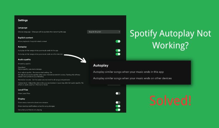 fix spotify won't play next song