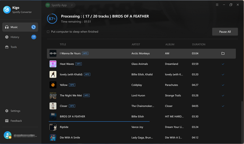 downloading spotify songs