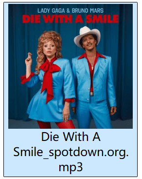 spotdown downloaded file die with a smile