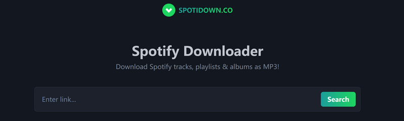 spotidown.co site