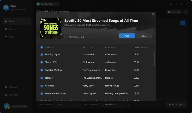 add spotify songs to download