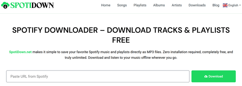 spotidown.net site