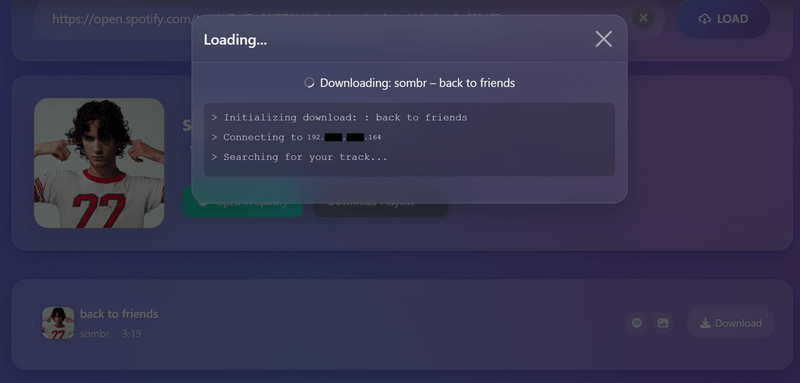 downloading MP3 audio