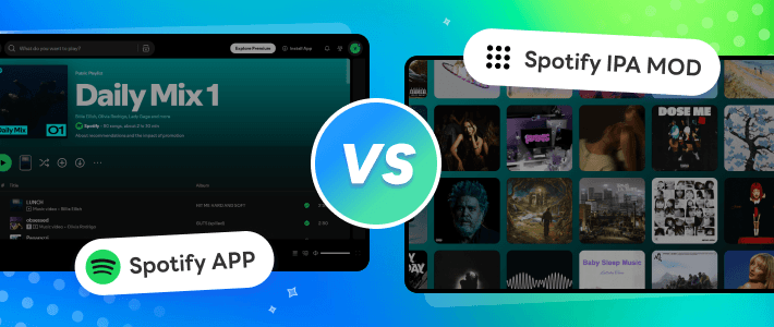 spotify app vs spotify ipa ios