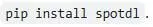 run the command line