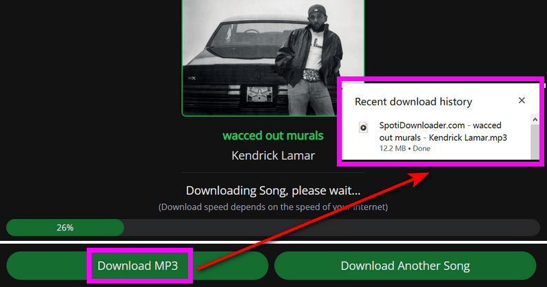 download spotfify song