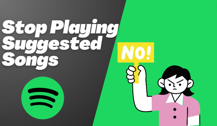 stop spotify from playing suggested songs