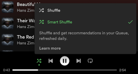 turn off spotify smart shuffle