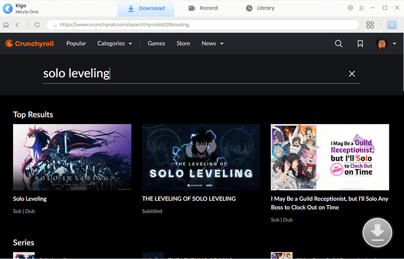 find crunchyroll anime