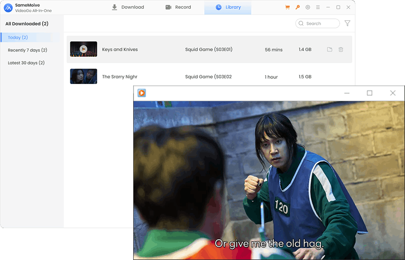 play the downloaded squid game on pc