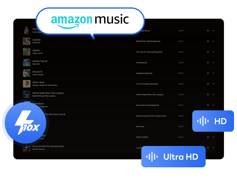 download amazon songs in high quality
