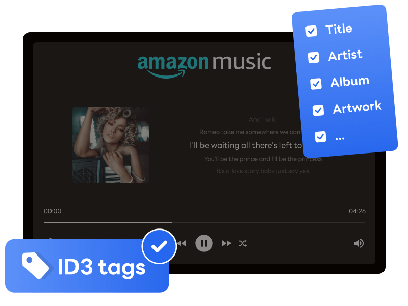 retain metadata info of amazon music tracks