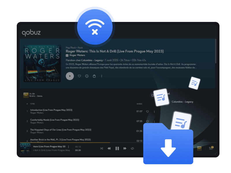 enjoy qobuz songs offline