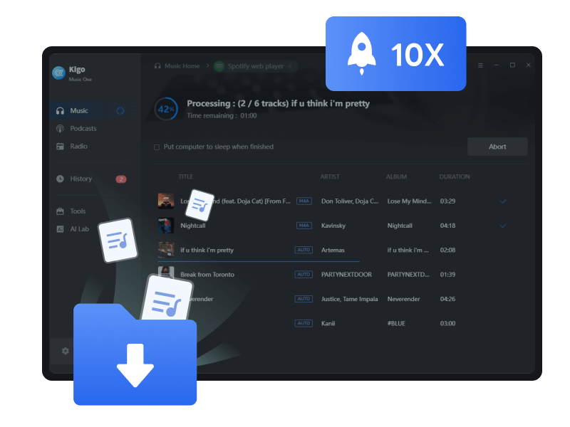 download spotify songs in fast speed
