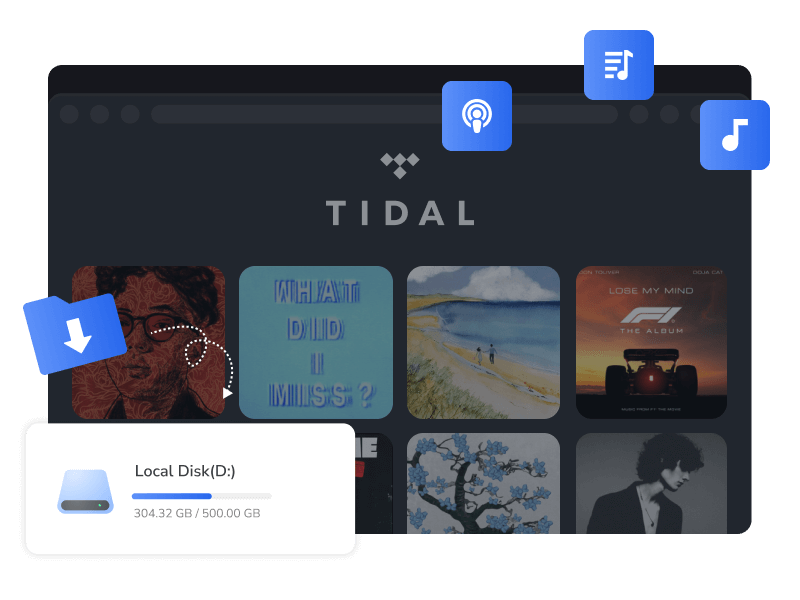 save tidal songs on computer