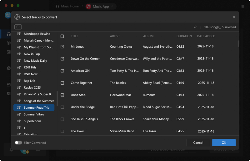 add songs to download