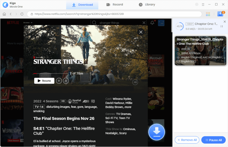 download netflix episodes