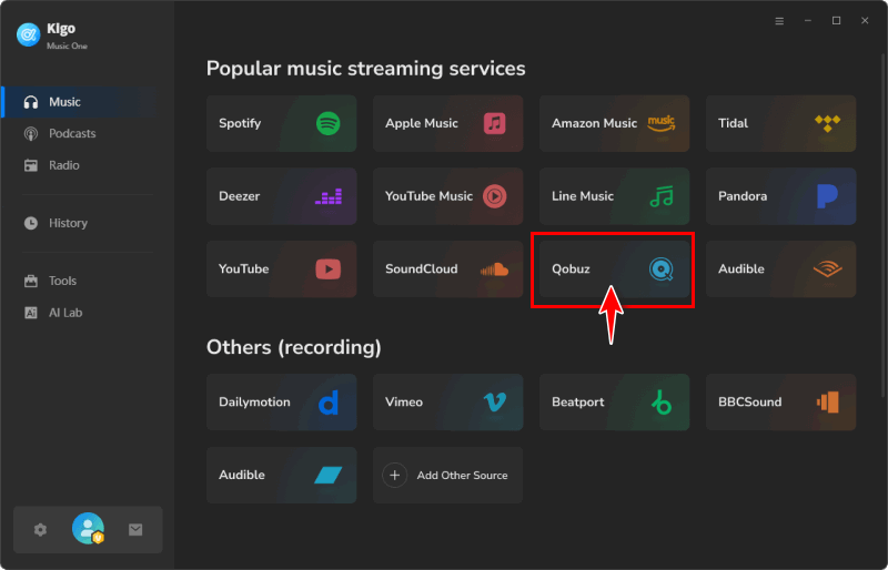 choose qobuz service