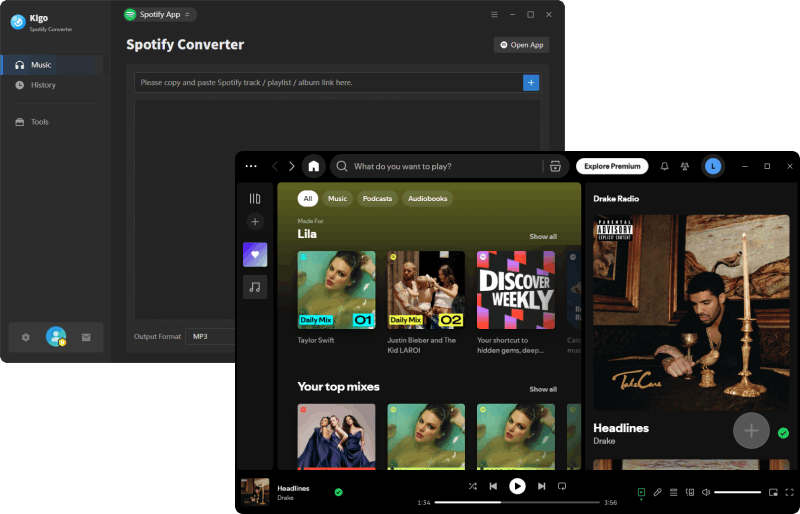 open kigo spotify converter