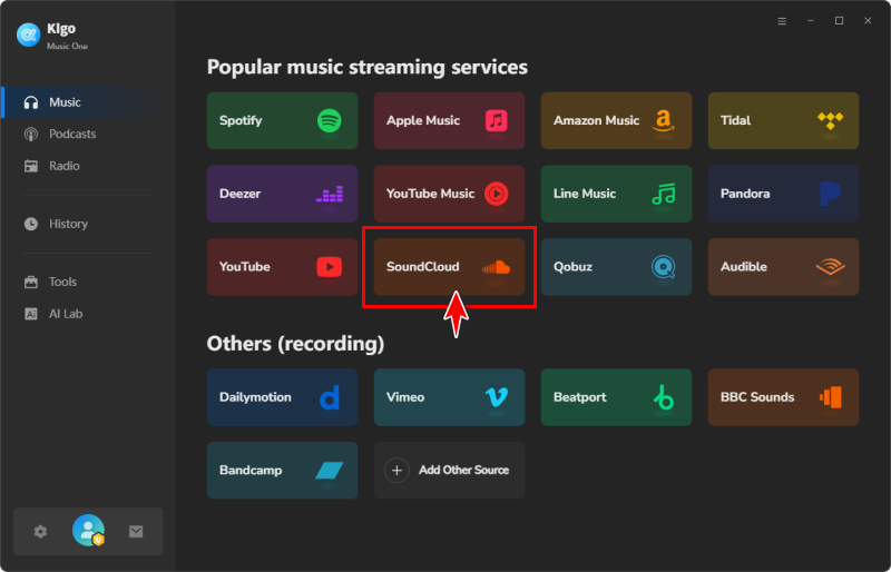 choose soundcloud service
