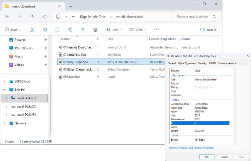 find downloaded spotify lossless music