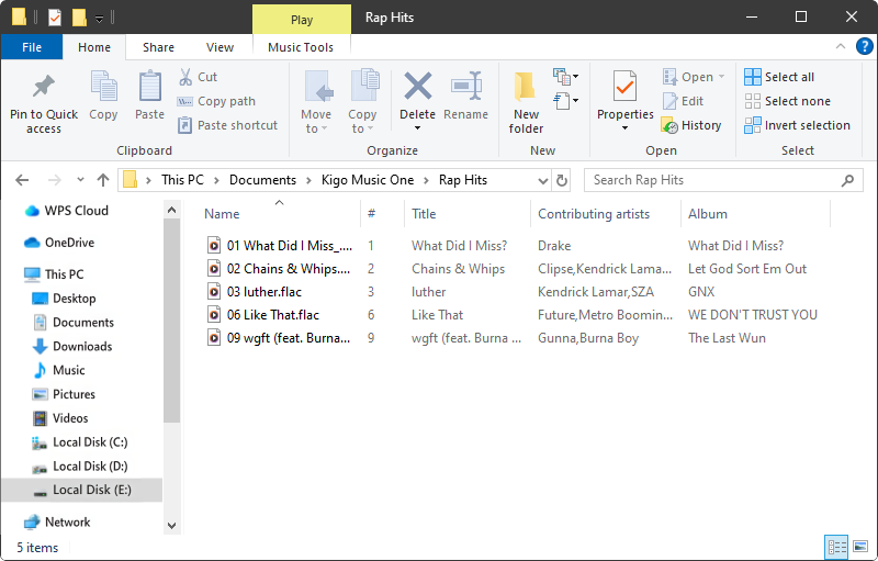 find downloaded tidal songs in hard drive