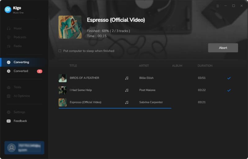 start downloading youtube music